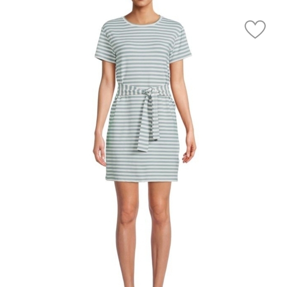 NWT BB Dakota Salad Days Shirt Dress Beige & White Stripes Size Small, Ret. $74 - Picture 8 of 8